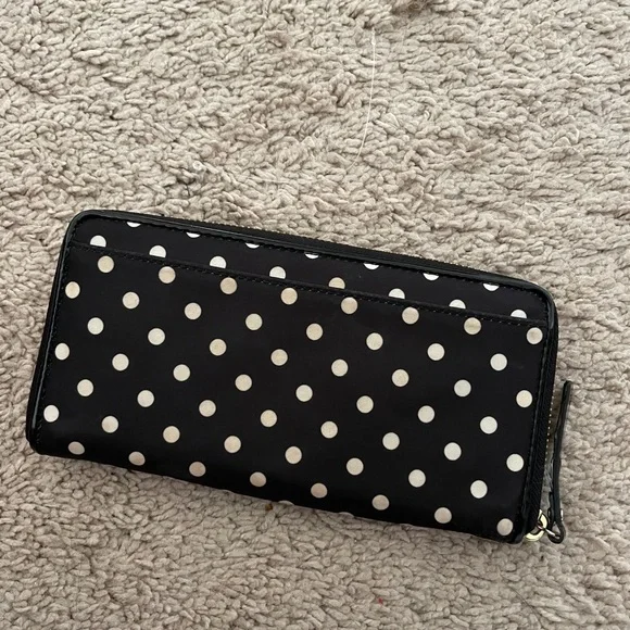 KATE SPADE Black Polka Dot Wallet - Picture 2 of 4